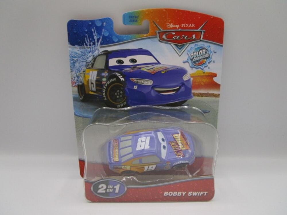 Disney Pixar Cars Bobby Swift #19 Octane Gain Color Changers 2 In 1 Diecast Car